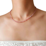 Sparkle Strawberry Quartz Necklace - Self-Love