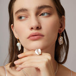 Baroque Pearl Dangle Earring