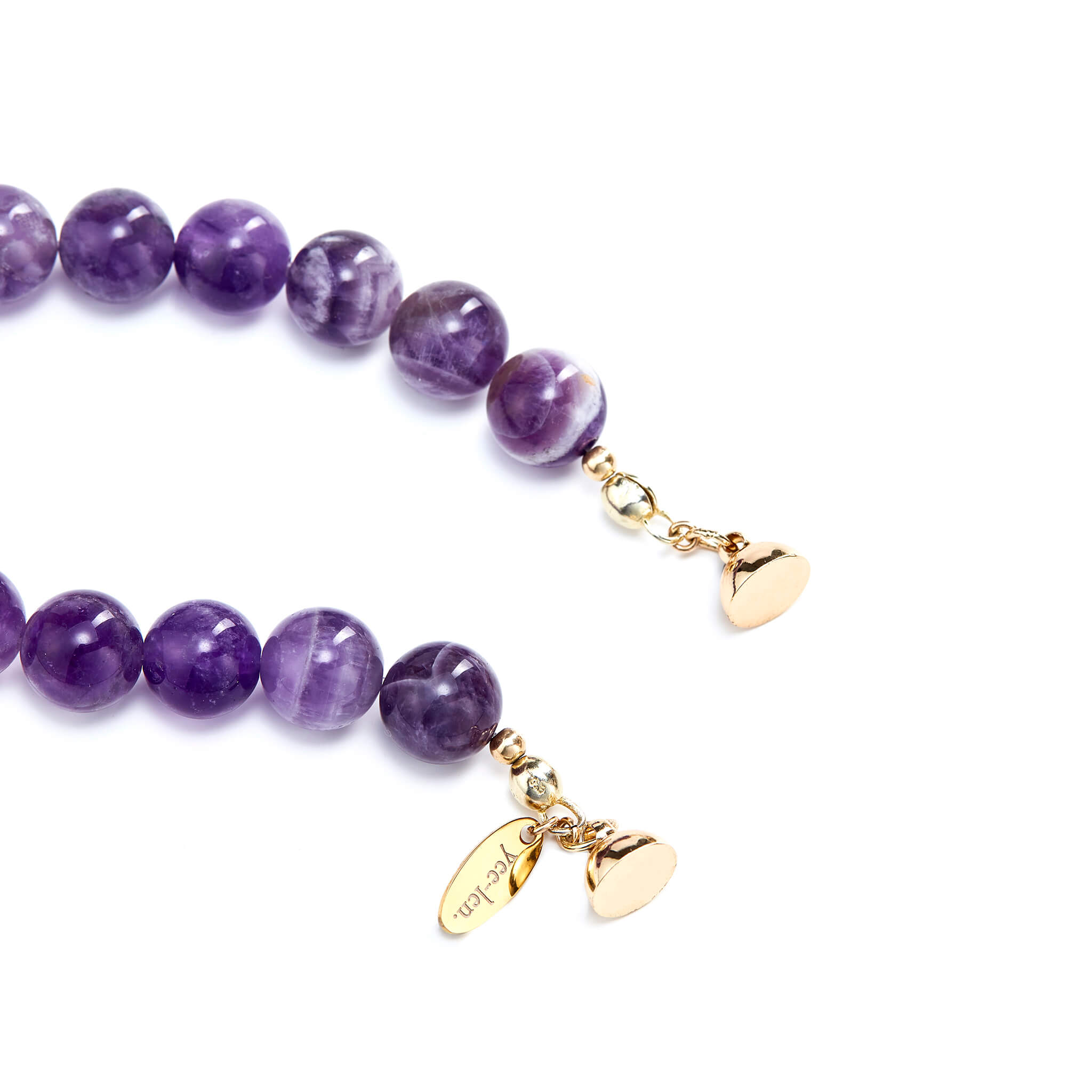 Crystals Love Beaded Amethyst Healing Bracelet