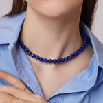 Crystals Love Beaded Lapis Lazuli Healing Necklace