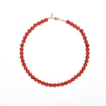 Crystals Love Beaded Red Agate Healing Necklace