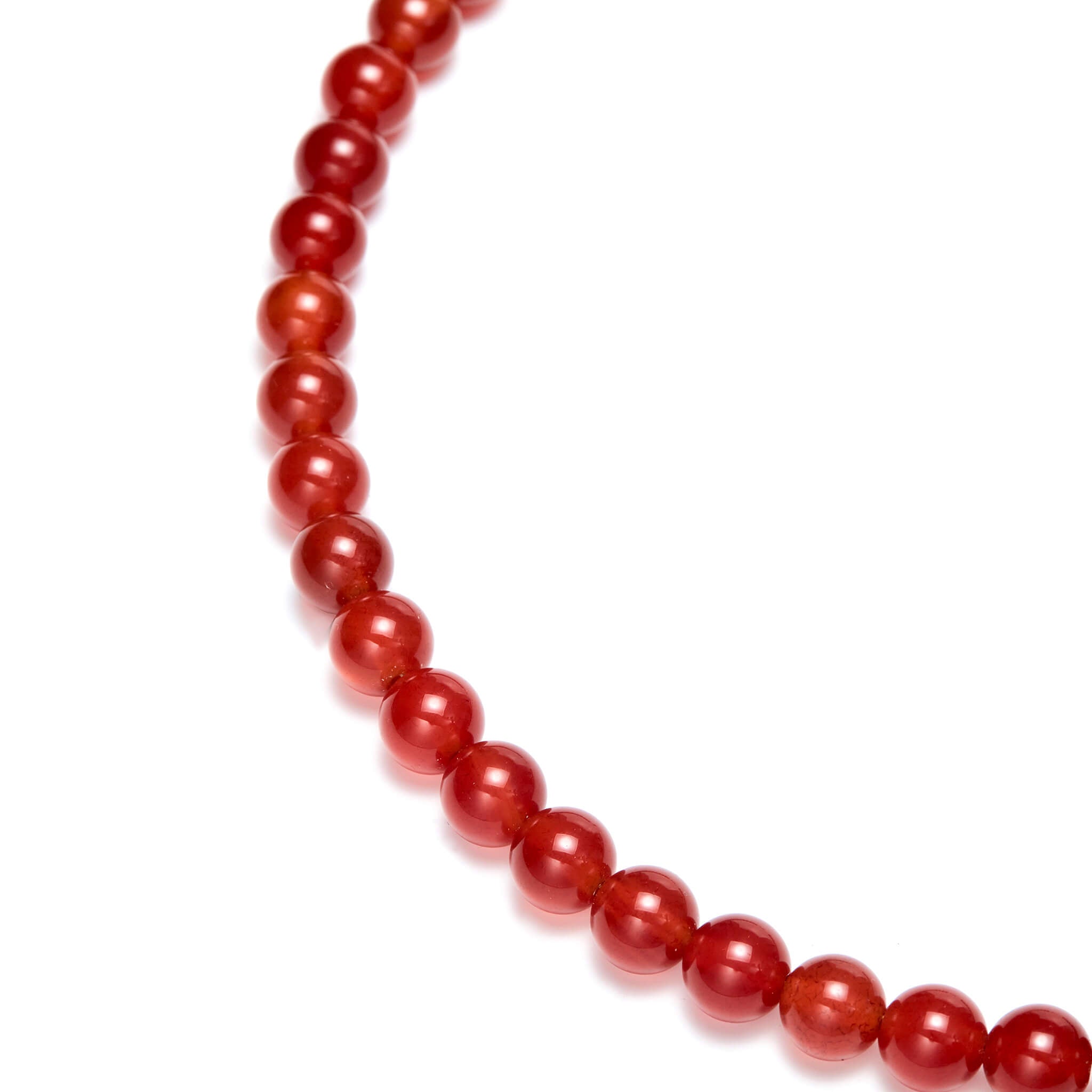 Crystals Love Beaded Red Agate Healing Necklace