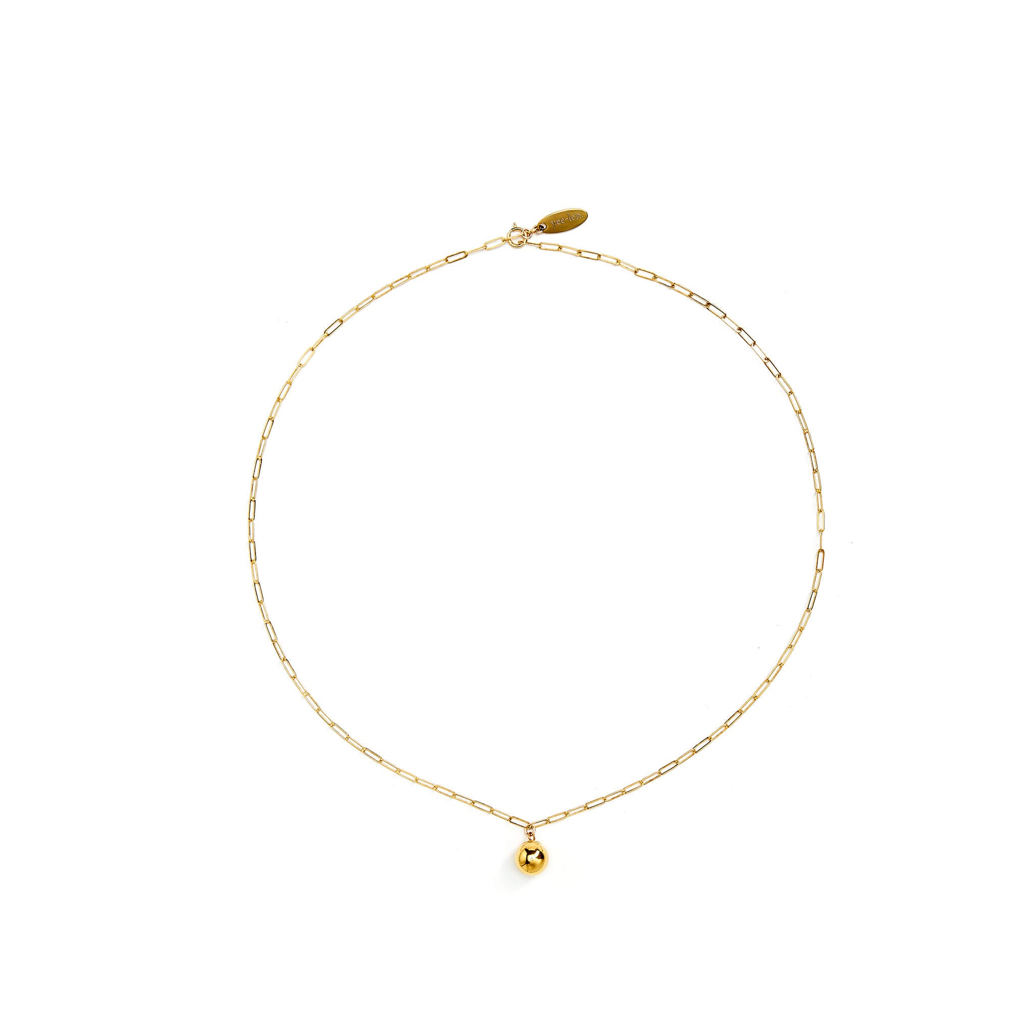 Gold-filled sphere pandent Necklace