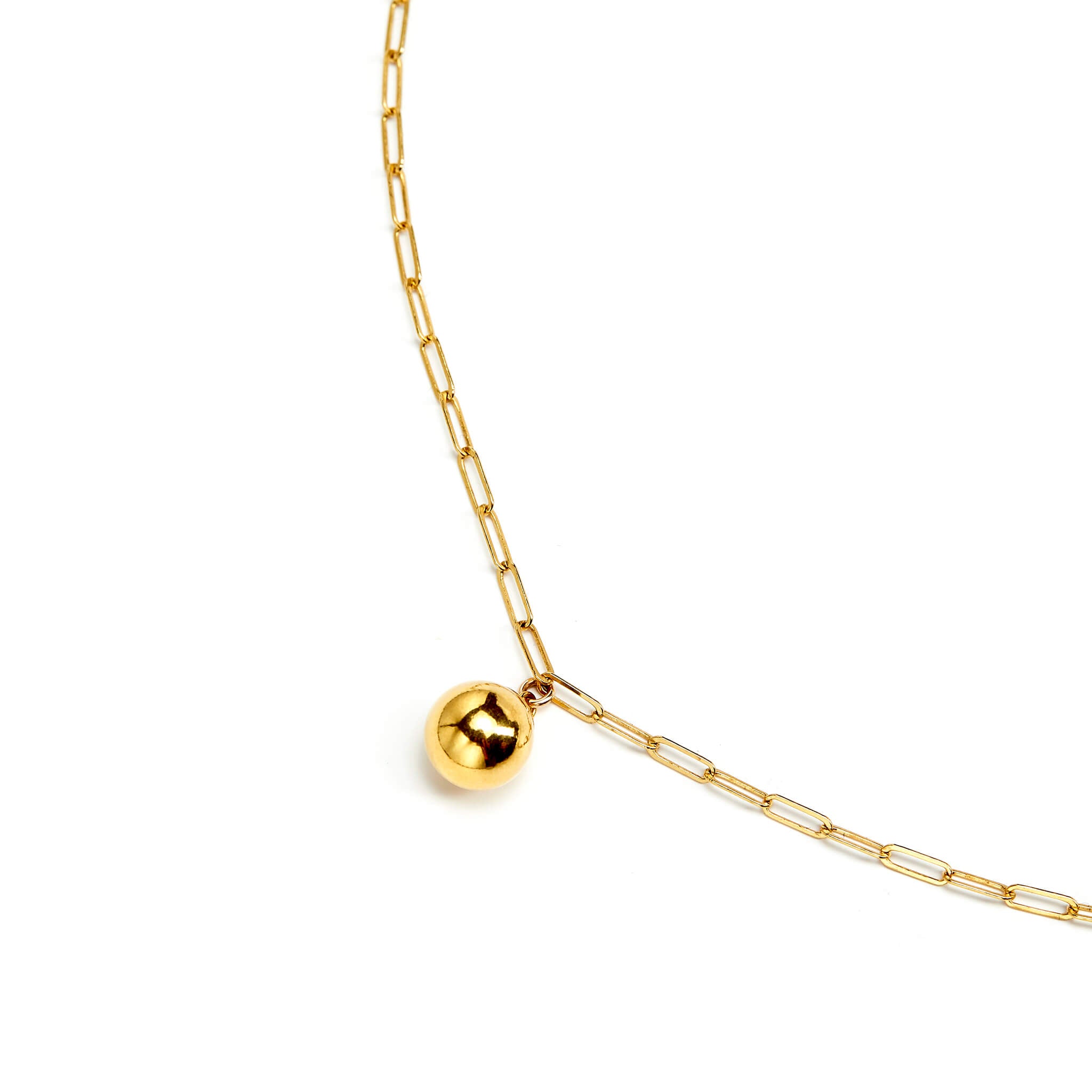 Gold-filled sphere pandent Necklace