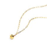 Gold-filled sphere pandent Necklace