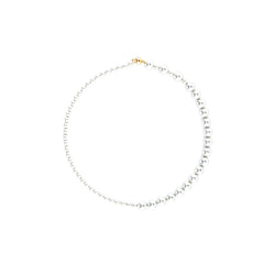 Avant Unsymmetric Plated Pearl Necklace