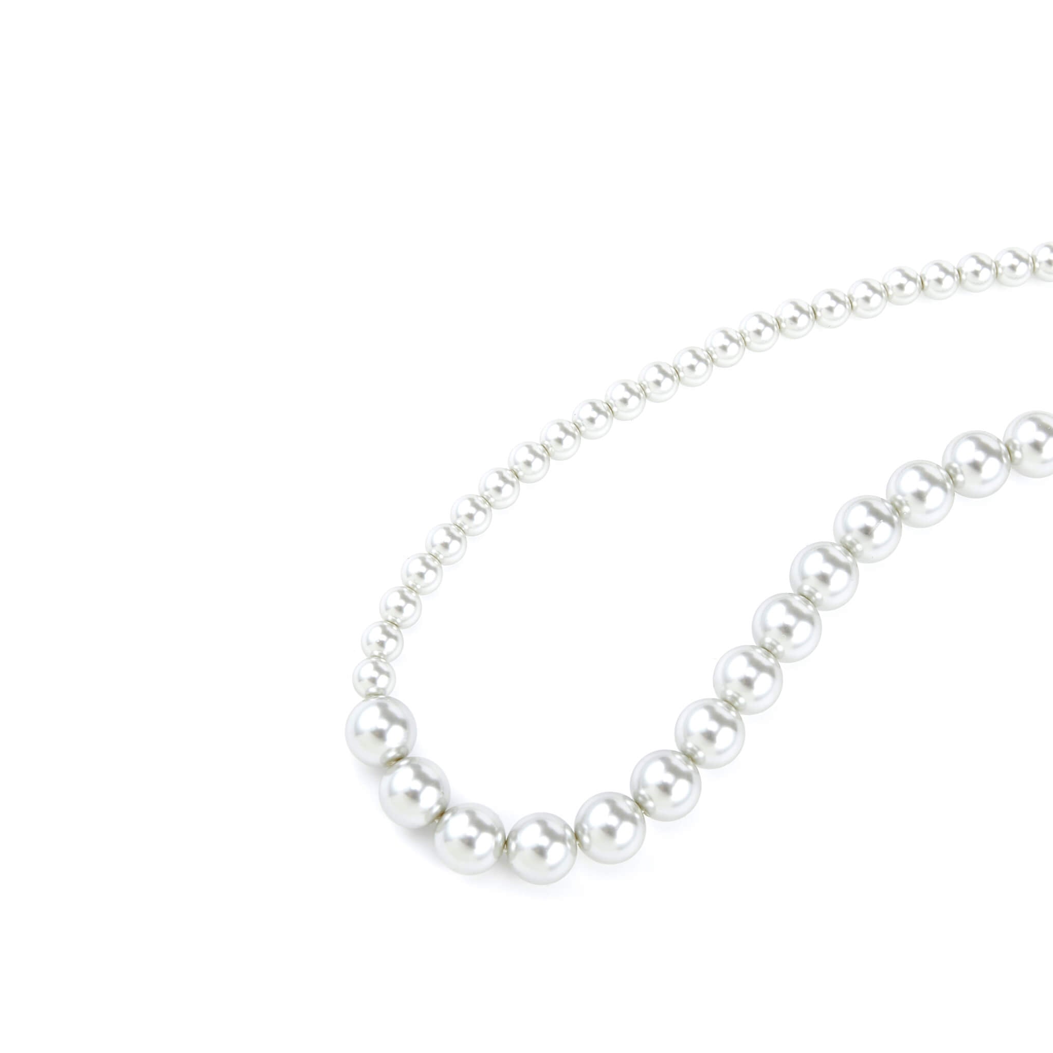 Avant Unsymmetric Plated Pearl Necklace