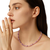 Amethyst Necklace Oracle Shaped - Intuition & Awareness