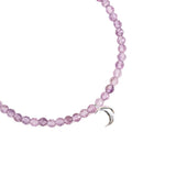 Personalized Sparkle Amethyst Letter Bracelet - Intuition & Awareness