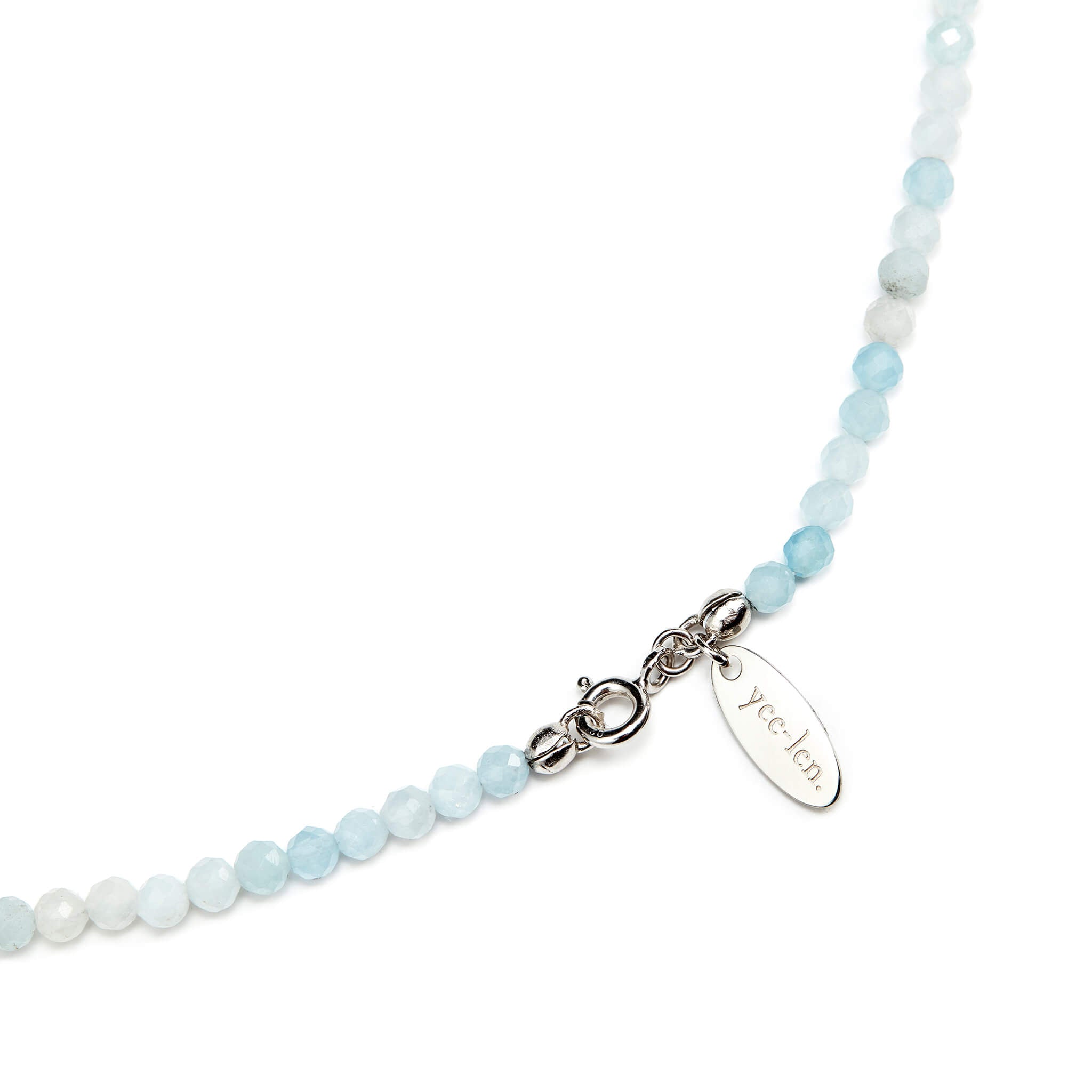 Sparkle Beaded Aquamarine Healing Necklace